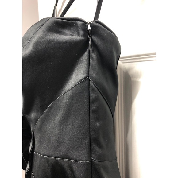White House Black Market Black Strapless Cocktail Dress Evening Dress Sz 00 A9 - Picture 3 of 5